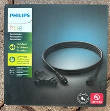 LOT of 2 - Philips Hue 8.2ft Outdoor Cable extension and T-Connector Smart Home
