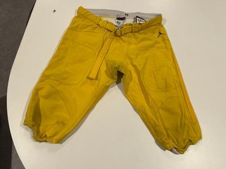original circa 2000's MICHIGAN college football GAME WORN PANTS..GREY FLANNEL