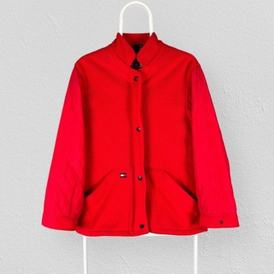 Vintage Tommy Hilfiger Fleecejacke rot 90er Herren Small