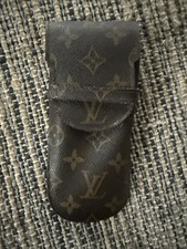 Authentic LOUIS VUITTON Monogram Etui Lunette Rabat Eyeglasses Sunglasses Case