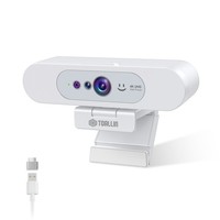 TOALLIN 4K UHD Auto-focus Webcam,compatible with Windows Hello,Plug-and-Play UK