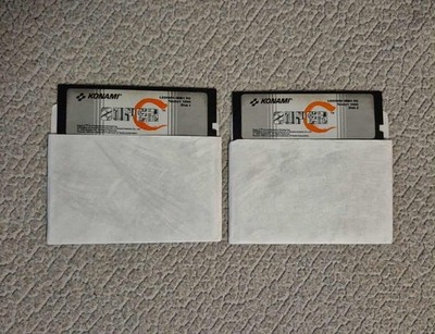 RARE Super Contra Super C PC/Tandy 1000 Konami 1990 5.25'' Floppies