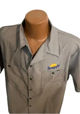 HPI Uniform Delivery Driver Shirt Men's Size XL Snapple Dr Pepper Logo