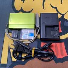 SONY Cyber Shot DSC-T77 10.1MP CCD Vintage Digital Camera Green