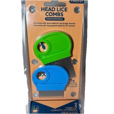 NEW Professional Head Lice Combs, Pack Of 2, Nit, Lice, And Egg Comb Removers