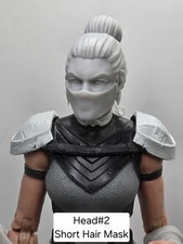 3d Print COMBAT OF MORTALS MILENA JADE KITANA LARGE HEAD#2 1:10 7" DC MULTIVERSE