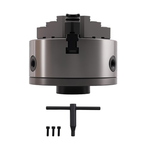 Mandrino tornio autocentrante 6 pollici 3 ganasce K11-160A 160 mm piastra di supporto ghisa - Foto 2 di 12