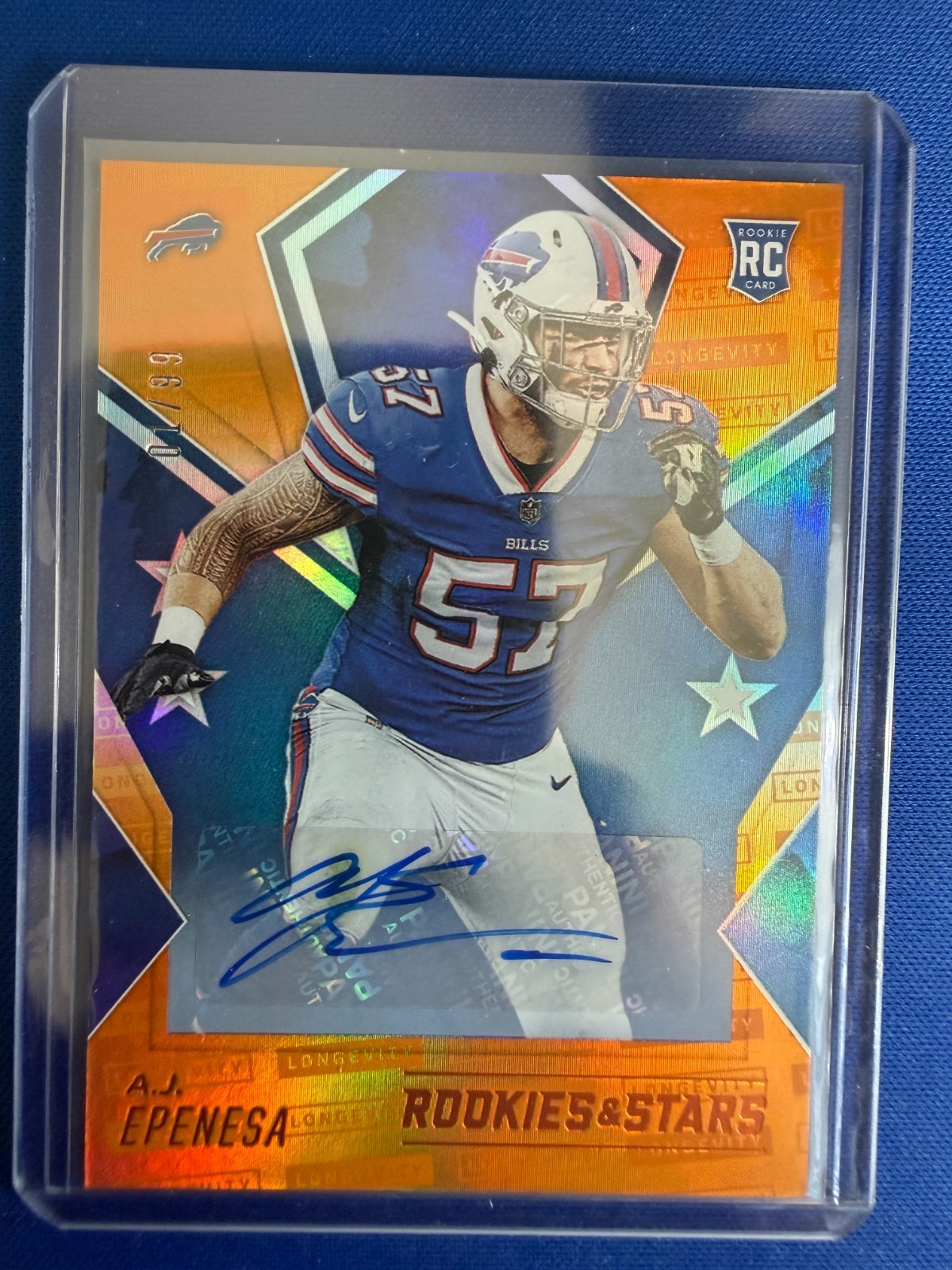 AJ Epenesa Panini Rookies & Stars #151 Orange