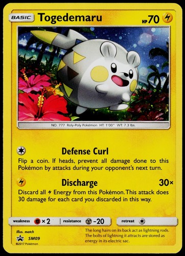Togedemaru - SM09 Sun & Moon Promo - Holo Pokemon NM/M (Promo)