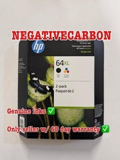 Genuine HP 64XL Black  Tricolor Combo Ink Cartridges X4D93BN Exp 10/2026 K