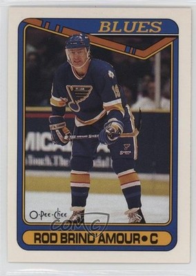 1990-91 O-Pee-Chee Rod Brind'Amour #332 Rookie RC 7u1