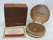 Vintage SEARS TRADITION Watch Presentation Box Case Empty Elecotronic 1970s MCM