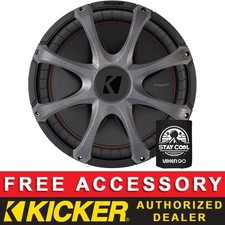 SUBWOOFER KICKER 52CVR154 CAR AUDIO 15" SERIE COMPVR CON REJILLA DUAL 4 OHM