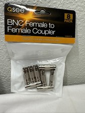 8 Pcs BNC Female To BNC Female Connector Couplers Adapter for Zmodo Q-See Camera