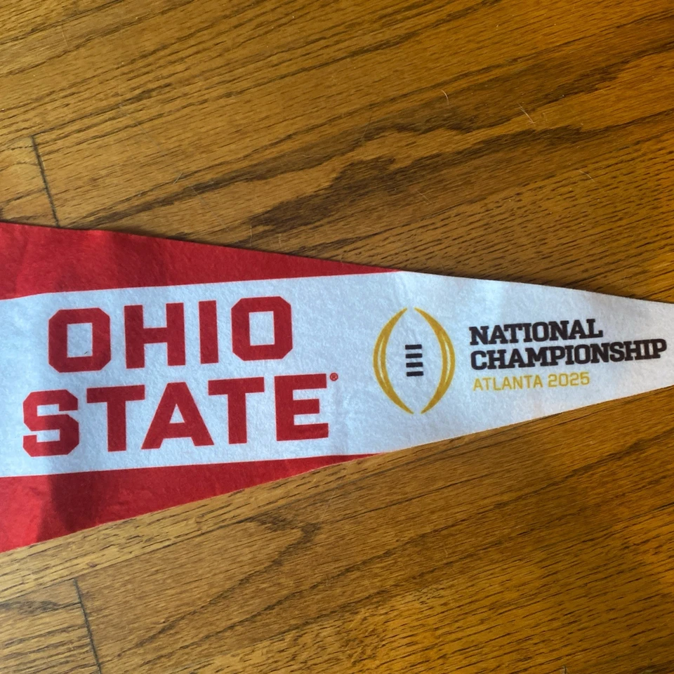 2024 - 2025 Ohio State National Championship Champs Champions Pennant CFP 9x - Image 3 of 3