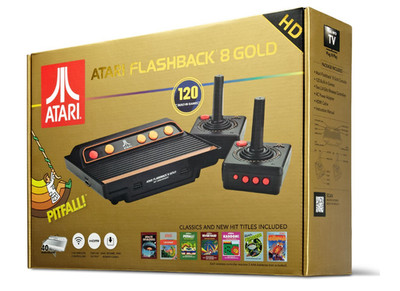 Atari Flashback 8 Gold HD Retro-Konsole 120 Spiele HDMI kabellos