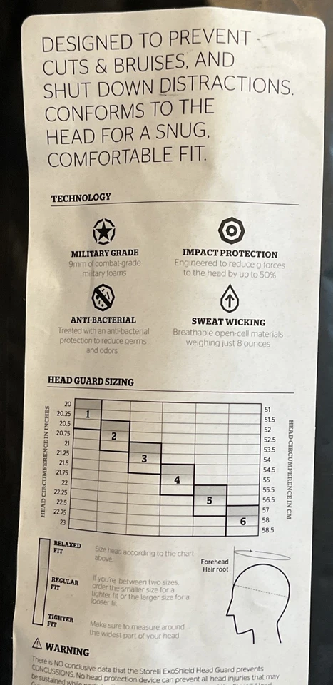 Protector de cabeza Storelli Exoshield talla 2 *nuevo en bolsa* protector Foto 4 de 4