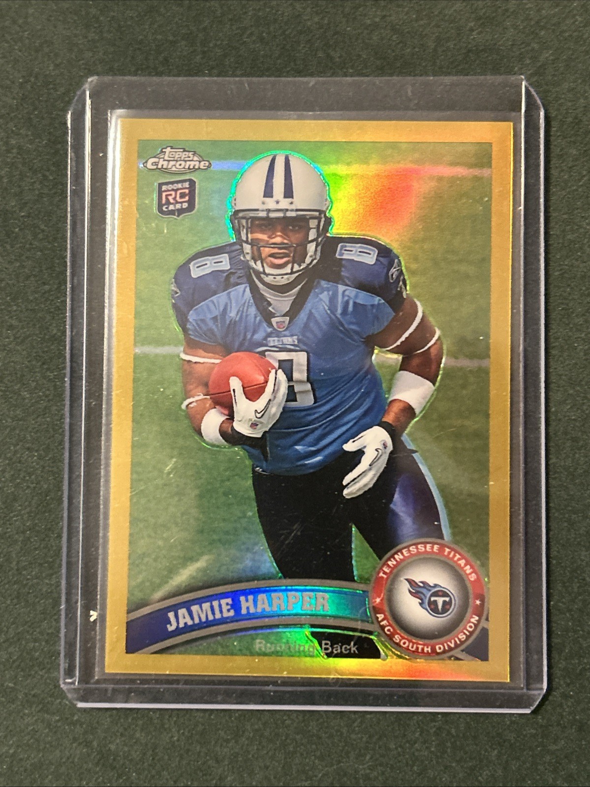 Jamie Harper Topps Chrome #181 Gold Refractor