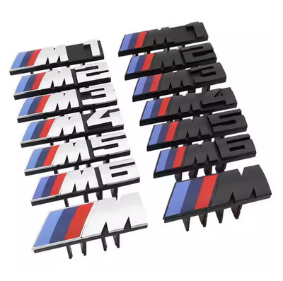 1Pc M Logo 3D ABS Car Styling Front Grille Badge Emblem Accessory For -bmw-X2 X1