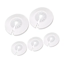 5Pcs Water Pipe Cover Decoration, Plumbing Cover Plates Drain Line Cover Escu...