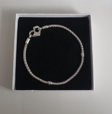 Original PANDORA Moments Nietenketten Armband Herzverschluss, Größe 20 592453C00