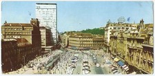 Zagreb Croatia, Vintage PC, Trg Republike-Public Square, Large Size, 1966