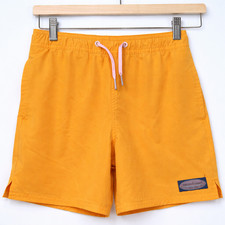 Vineyard Vines Boys Size 8 Mesh Lined Swim Trunks Shorts Yellow drawstring