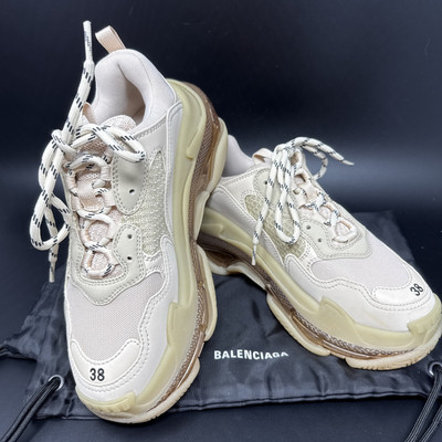 Balenciaga Triple S Sneaker Clearsole - Beige Size 8 EUR 38