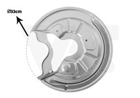 Spritzblech Bremsscheibe VAN Wezel 7622373 FüR Skoda Audi Seat VW 1K1 Plus Golf