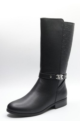 Sz  Michael Kors Girl's Finley Drake (Little Kid/Big Kid) Black/Silver 4 Big K..