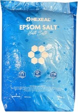 Hexeal Epsom Salt 25kg – 25kg Bag of Food Grade Magnesium Sulphate for Bathing, 