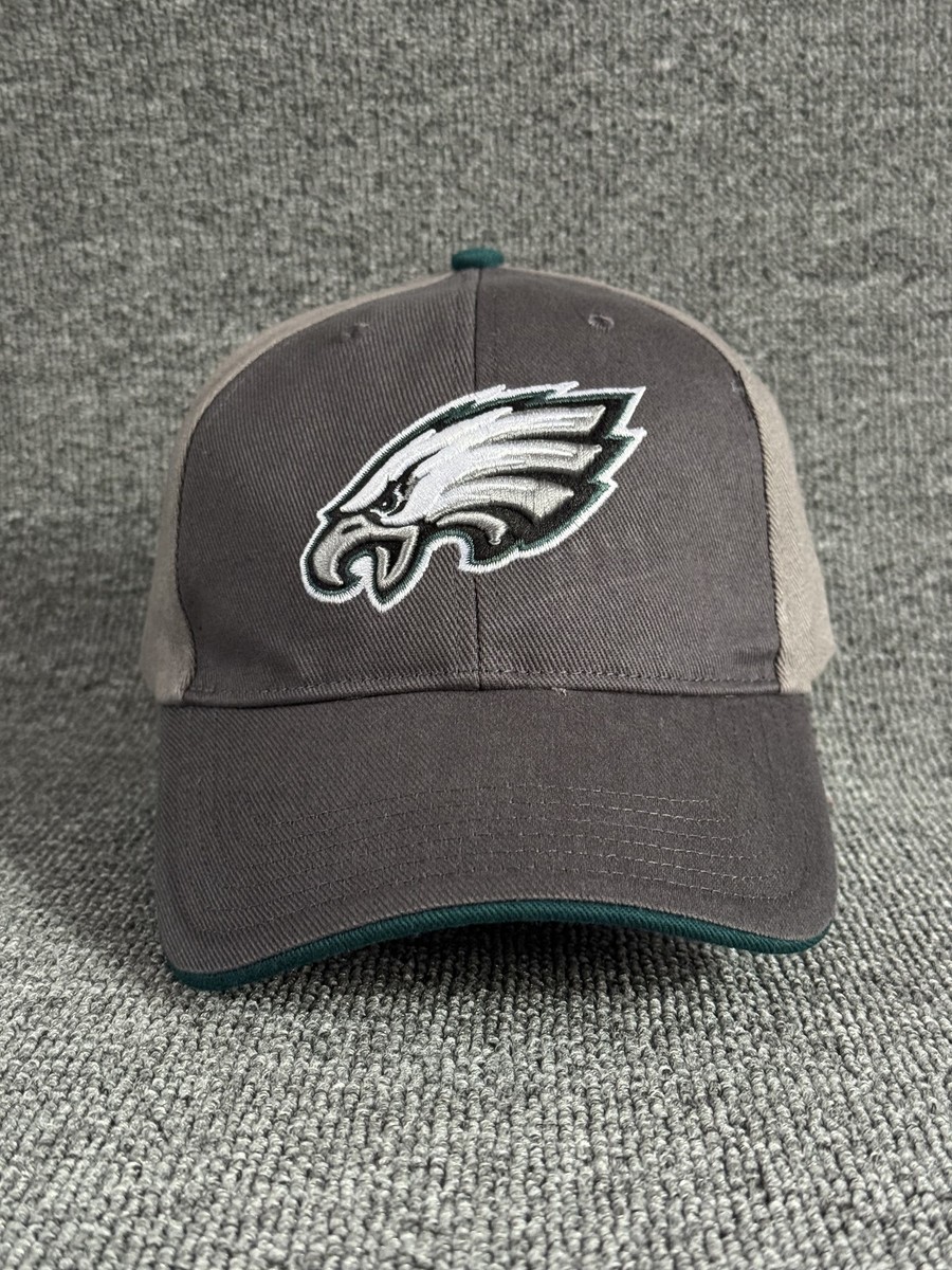 NFL Team Apparel Philadelphia Eagles Strapback Gray Tan One Size Cap