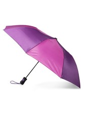 Totes Recycled Canopy Auto Open Rain Umbrella Multi