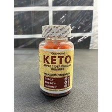 Kuenking Keto Apple Cider Vinegar Gummies 1500mg Detox Energy Immune 60ct Vegan