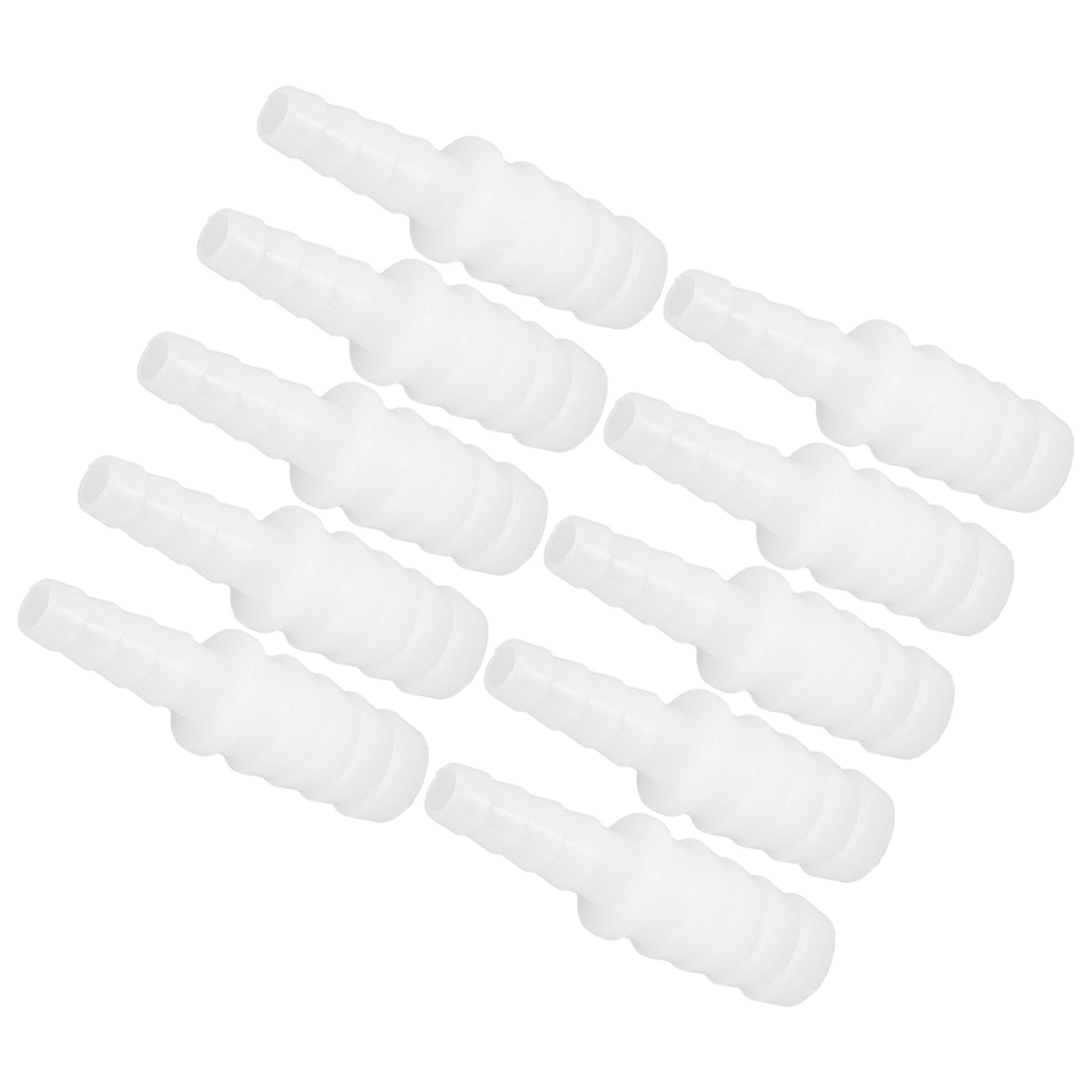 10Pcs Hose Fitting PE Tube Connector Barb Reducer Joint Straight Through Set Kit