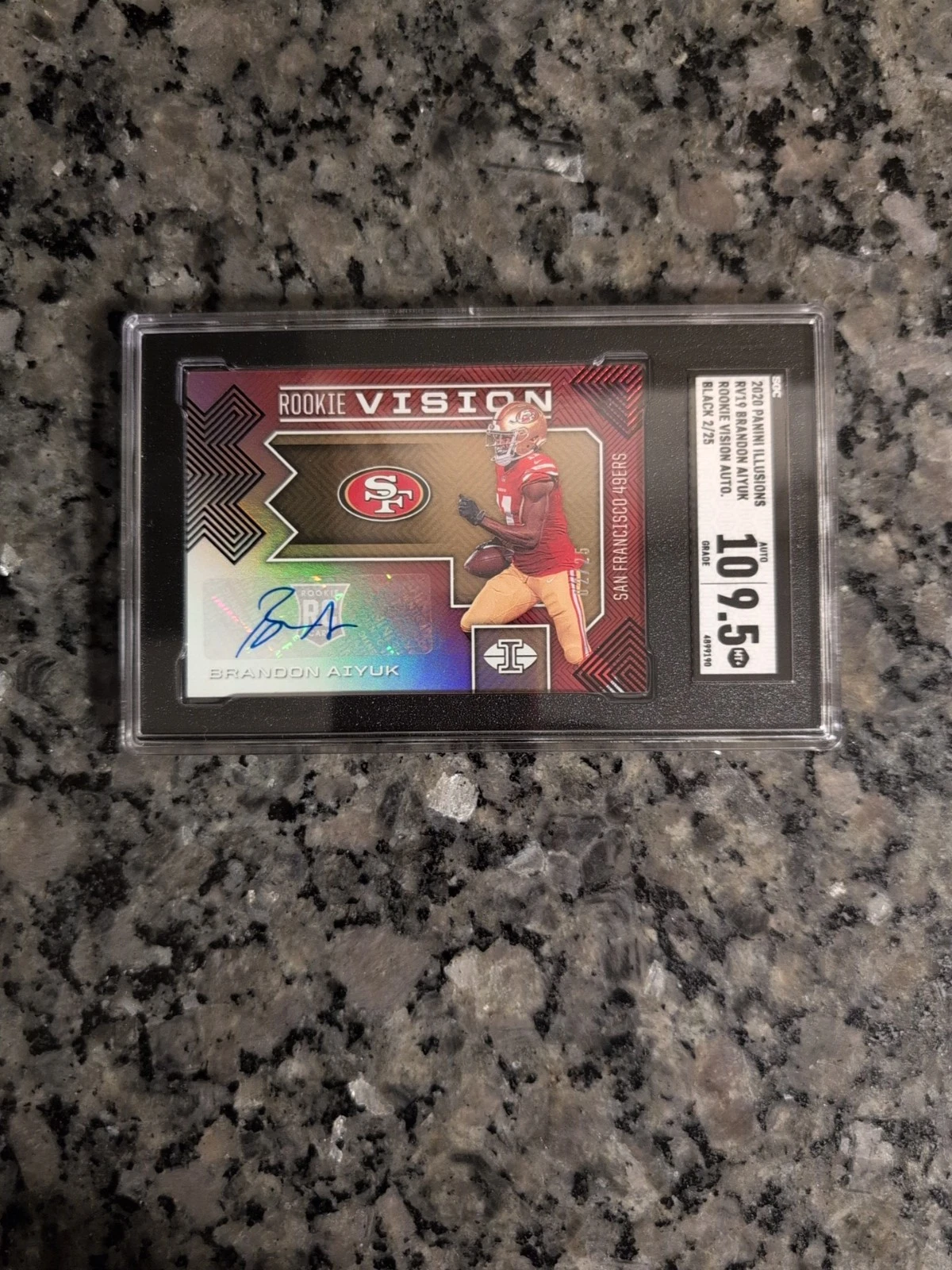 Brandon Aiyuk Panini Illusions Rookie Vision Signatures #RV19 Red
