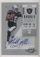 2018 Panini Contenders Optic Rookie Ticket Auto Marcell Ateman #170 Auto 9x7