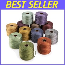 S-Lon Bead Cord: Durable Twisted Nylon, Forest Mix 12-Pack
