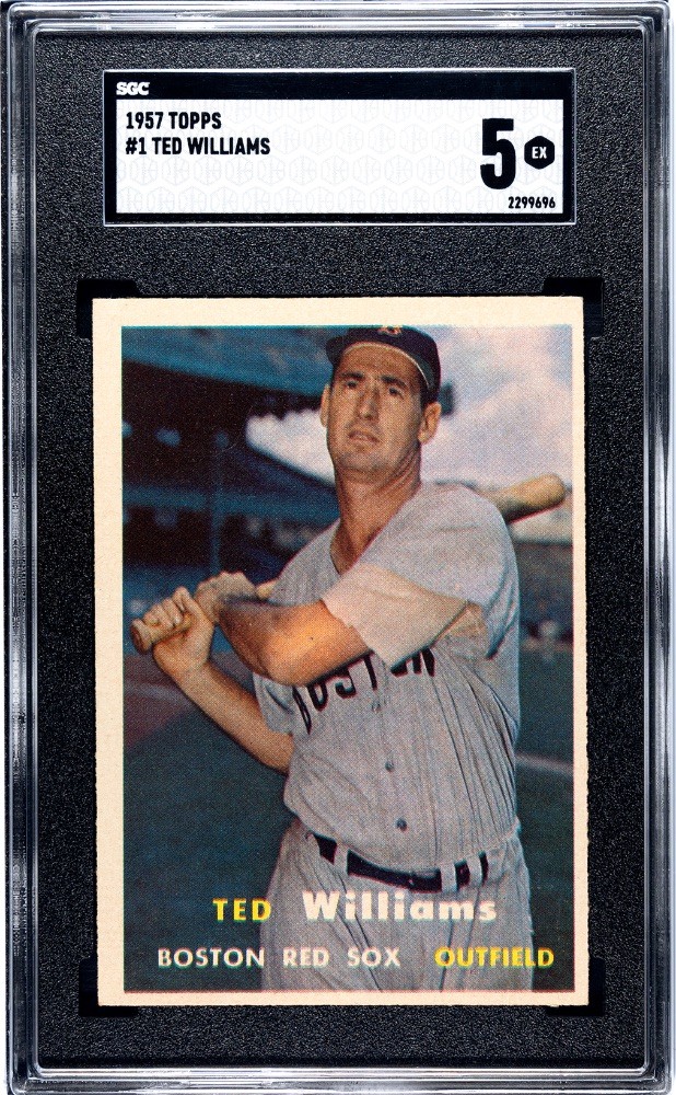 1957 Topps #1 Ted Williams Boston Red Sox LEGEND Super Sharp SGC 5