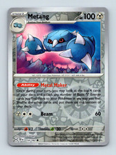 Pokmon TCG Metang 114/162 Reverse Holo NM Temporal Forces Nobuhiro Imagawa