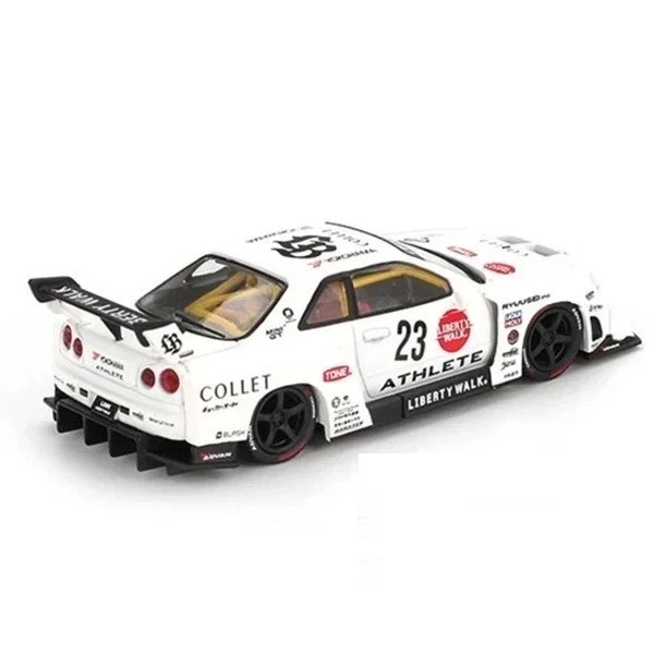 Mini GT 1:64 Nissan LB-ER34 Super Silhouette ATHLETE/COLLET  White MGT0105-P10 - Image 3 of 4