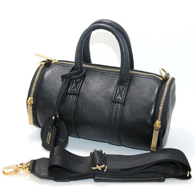 #ad PORTER GIRL Miniature 2 Way Boston Bag 256 15070 Black Leather Women#x27;s $447.19