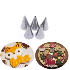 Small Round Piping Tips Set,Icing Nozzles Frosting for Type D