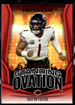 2023 Panini Rookies & Stars #SO-13 Justin Fields Standing Ovation Longevity