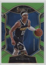 2020-21 Panini Select Concourse Neon Green Prizm 65/75 RJ Hampton #84 16zo