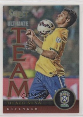 2015-16 Panini Select Ultimate Team Red Prizm 154/199 Thiago Silva #7 0c2