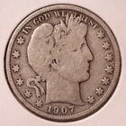 1907 Barber Half Dollar, #3104