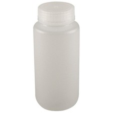 GRAINGER APPROVED 6FAJ6 Bottle,86 mm H,Clear,39 mm Dia,PK12 6FAJ6