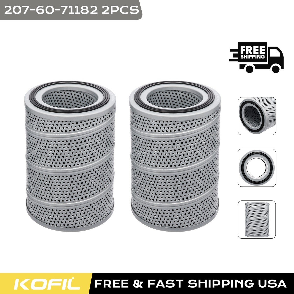FHエッセンス 2本 2* 207-60-71182 ELEMENT, For Komatsu 2076071182 | eBay
