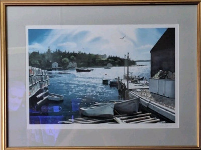 ''Hackett's Cove''  by Neil Depew, Print No. 355/750 53cm × 70cm, NDD